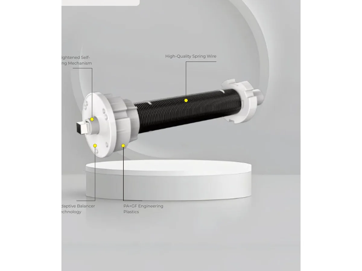 Self-balancing torsion spring assembly