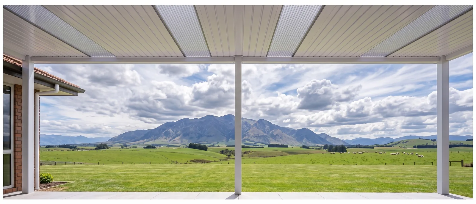 Solid shelter, clean lines